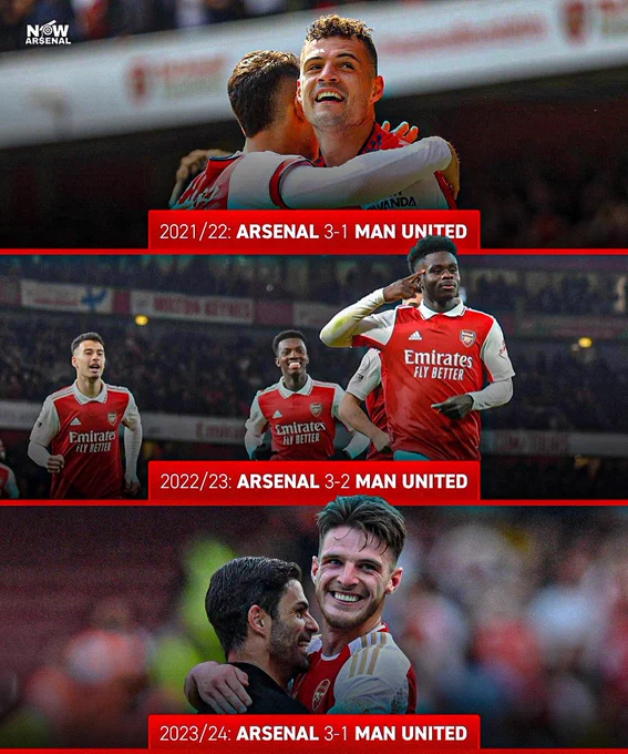 Arsenal Beat Manchester United For The Third Successive Time At Home ...