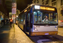 Brussels Reinforces Free Night Transport for New Year’s Eve Celebrations Passengers board a Brussels tram during New Year’s Eve, as STIB/MIVB offers free overnight transport and reinforced services across city